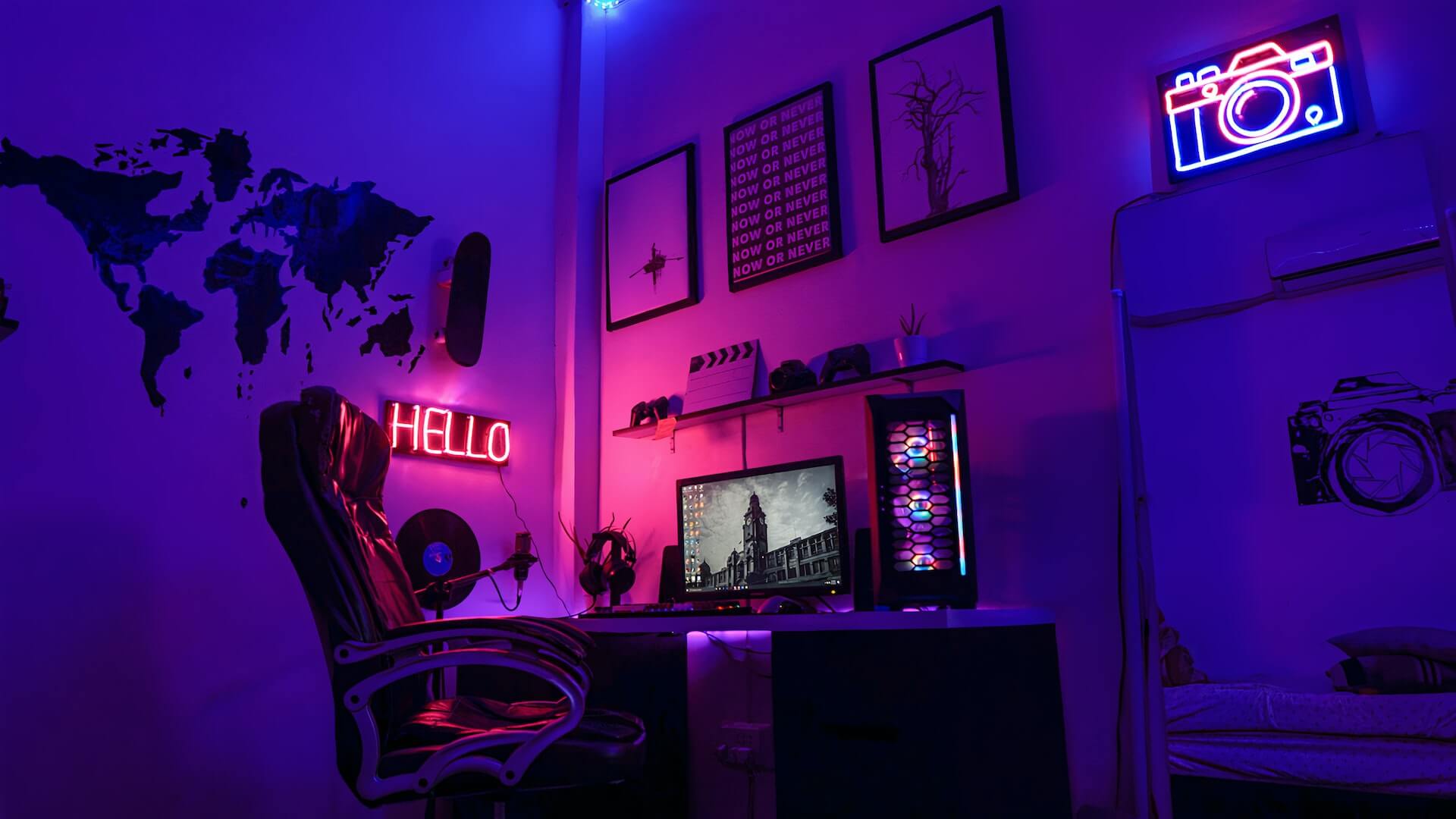 Gaming Zimmer Deko mit LED